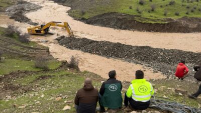 Siirt’in Şirvan ilçesine bağlı Fatih Mahallesi mevkiinde bulunan Pınarca Deresi’nde,