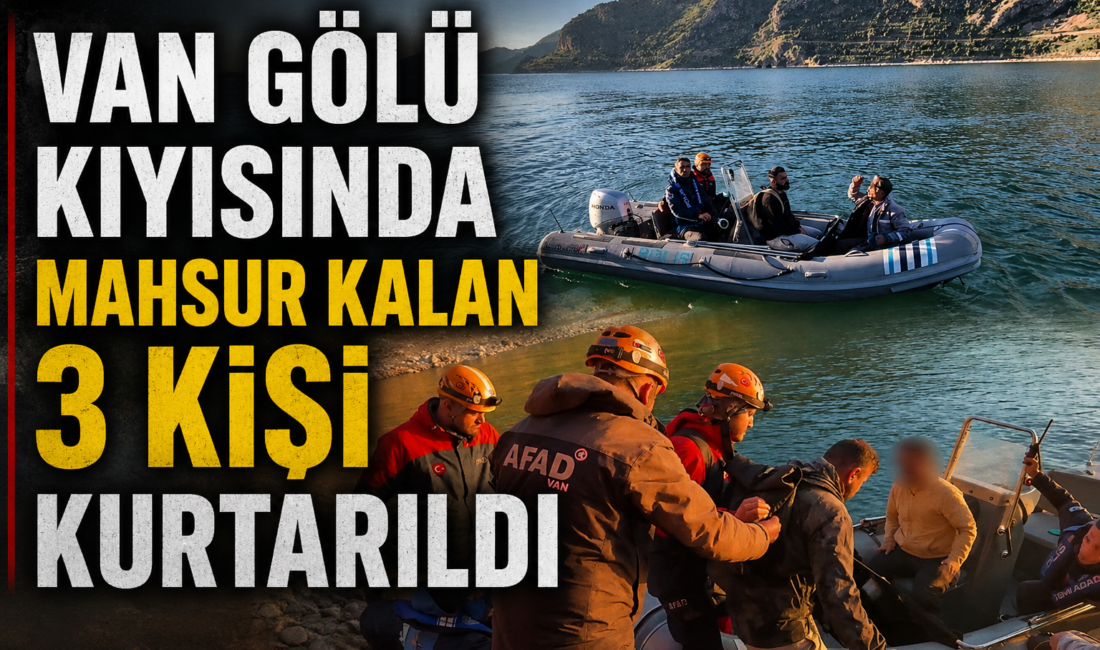 Van Emniyet Müdürlüğünden yapılan açıklamada, “Van Gölü polis sorumluluk sahasında