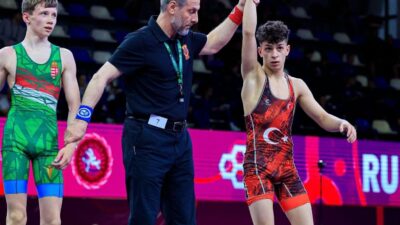 Bulgaristan’ın Samokov kentinde düzenlenen U17 Avrupa Güreş Şampiyonası’nda milli güreşçi