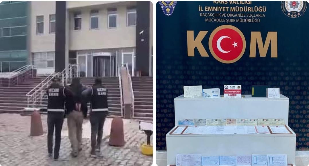 ​Kars’ta emniyet güçlerinin finansal suçlara yönelik yürüttüğü titiz çalışma neticesinde,