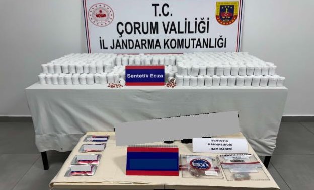Çorum İl Jandarma Komutanlığı, 2026 yılının ilk 4 ayında uyuşturucuyla