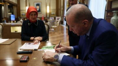 ANKARA / TEKHA Cumhurbaşkanı Recep Tayyip Erdoğan, Türk Kızılay’a kurban