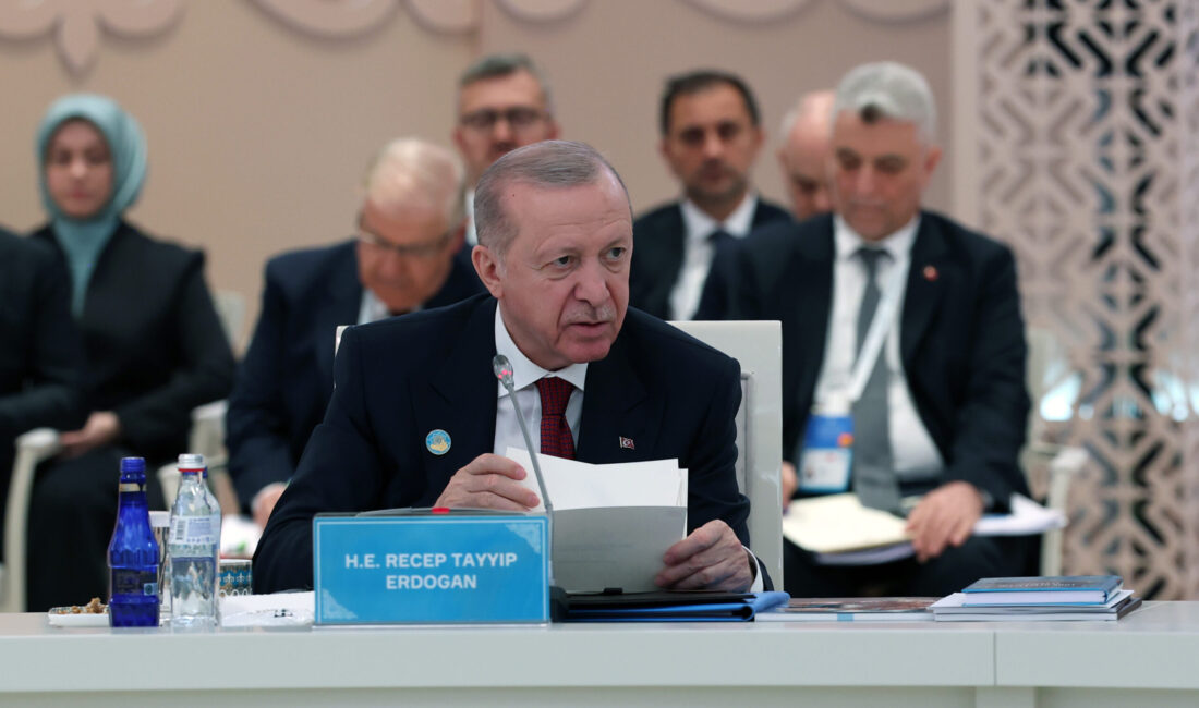 KAZAKİSTAN / TEKHA Cumhurbaşkanı Recep Tayyip Erdoğan, Kazakistan’ın Türkistan şehrinde