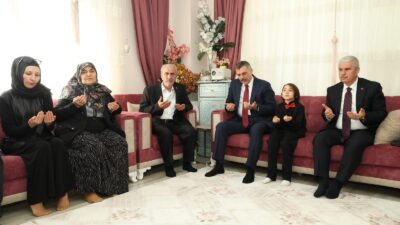 İçişleri Bakanı Mustafa Çiftçi, Kurban Bayramı programları kapsamında aziz şehit