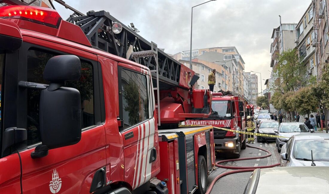 İstanbul Kağıthane’de metruk bir binada başlayan yangın, rüzgarın da etkisiyle