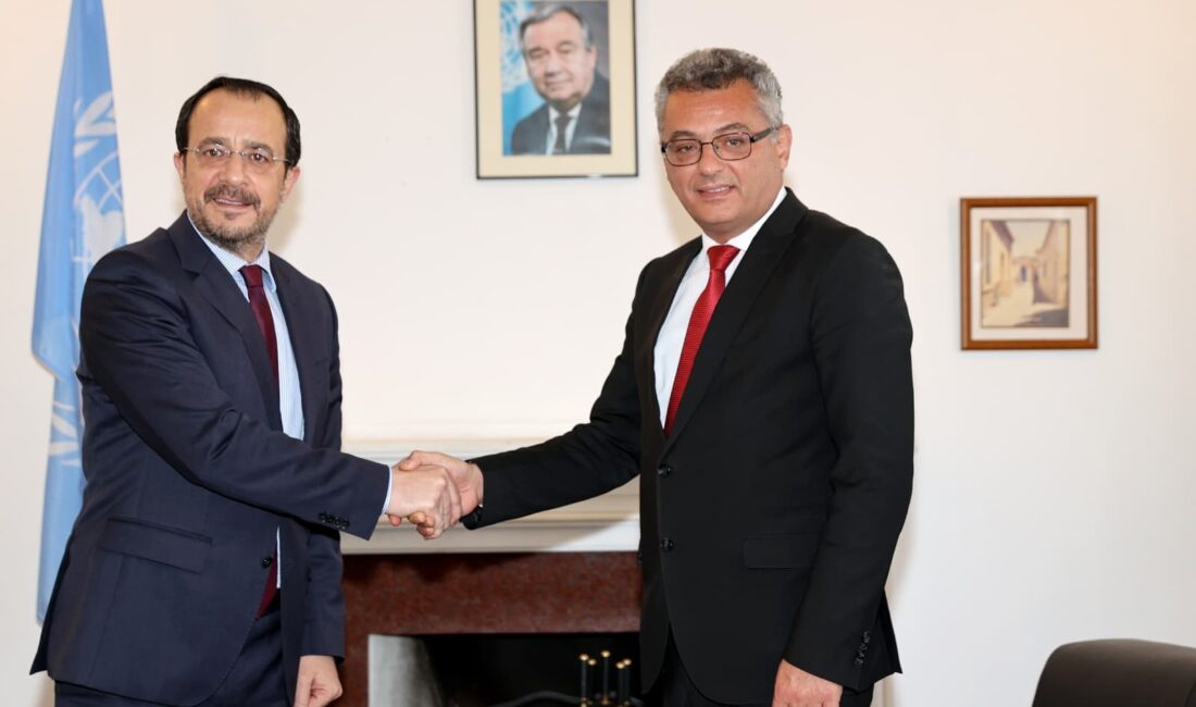 Kuzey Kıbrıs Türk Cumhuriyeti (KKTC) Cumhurbaşkanı Tufan Erhürman ile Güney