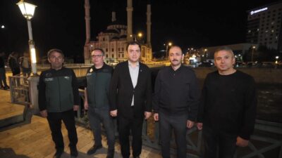 Tokat’ta Almus Barajı’ndaki fazla suyun tahliyesi nedeniyle Yeşilırmak Nehri’nde su