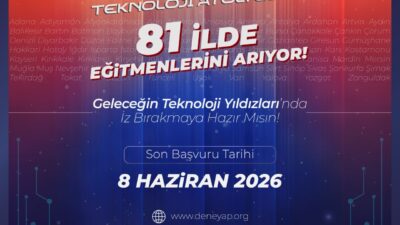 Sanayi ve Teknoloji Bakanlığı öncülüğünde yürütülen DENEYAP Teknoloji Atölyeleri, yeni