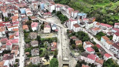 Samsun il genelinde etkili olan kuvvetli yağışlar, özellikle Havza ilçesinde