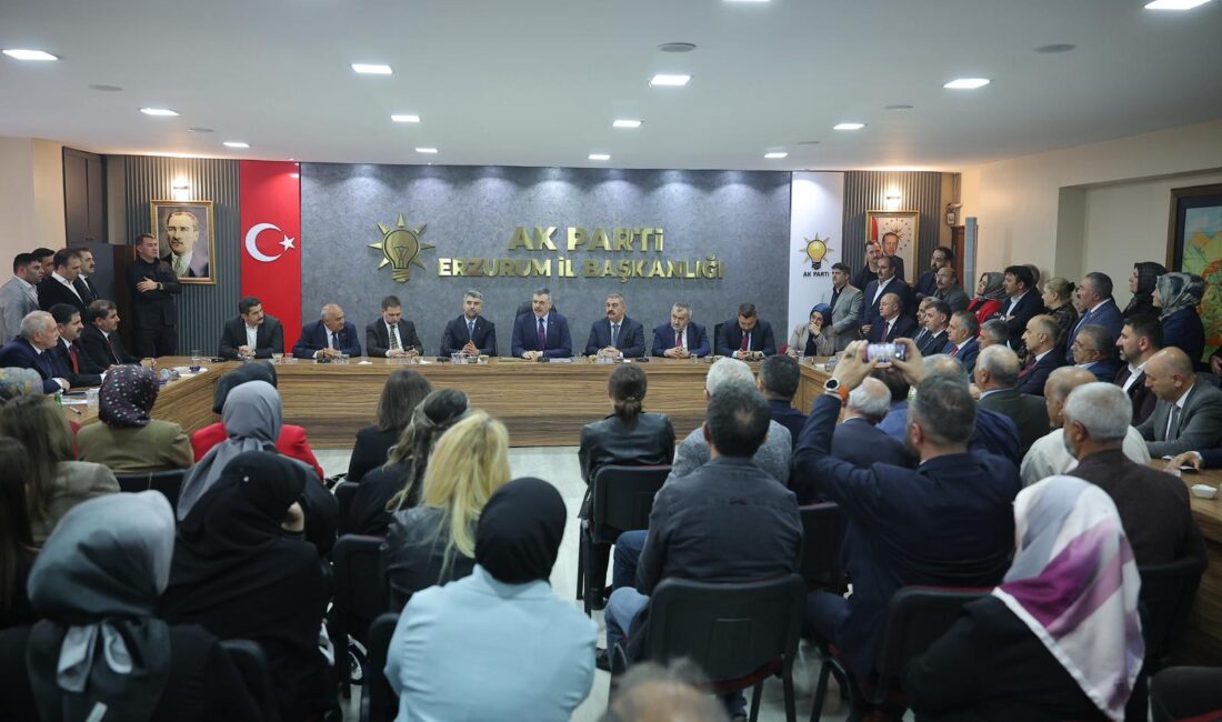 İçişleri Bakanı Mustafa Çiftçi, AK Parti Erzurum İl Başkanlığını ziyaret