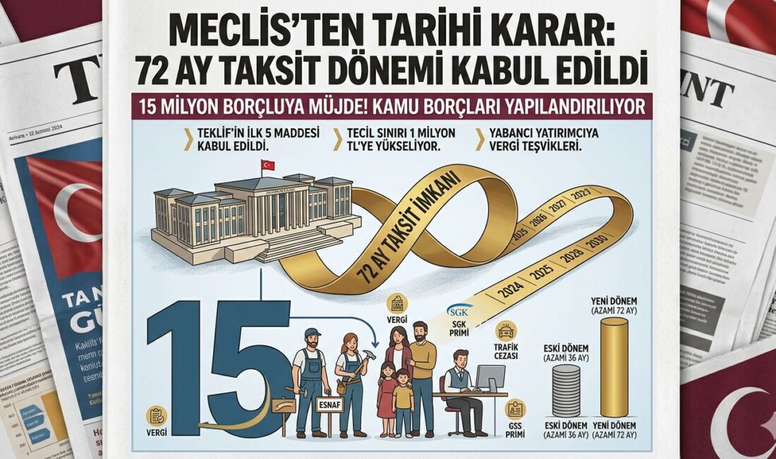 Türkiye Büyük Millet Meclisi (TBMM) Genel Kurulu’nda görüşmeleri süren torba