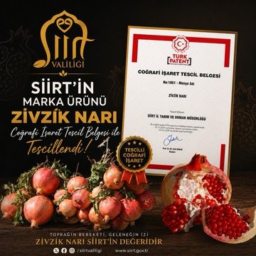 Siirt Valisi Dr. Kemal Kızılkaya, kentte yetişen ve şifa kaynağı