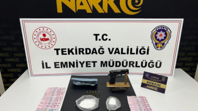 Tekirdağ İl Emniyet Müdürlüğü Narkotik Suçlarla Mücadele Şube Müdürlüğü ekipleri,