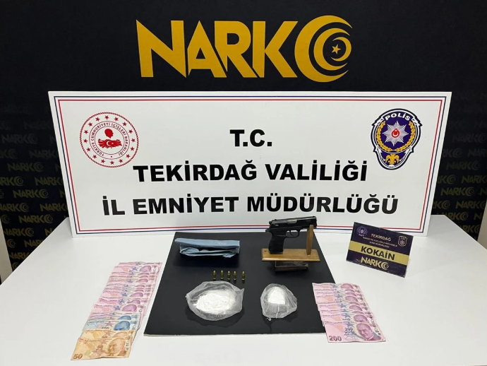 Tekirdağ İl Emniyet Müdürlüğü Narkotik Suçlarla Mücadele Şube Müdürlüğü ekipleri,