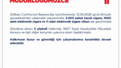ANKARA / TEKHA Ankara’nın Gölbaşı ilçesinde düzenlenen kaçakçılık operasyonunda 2