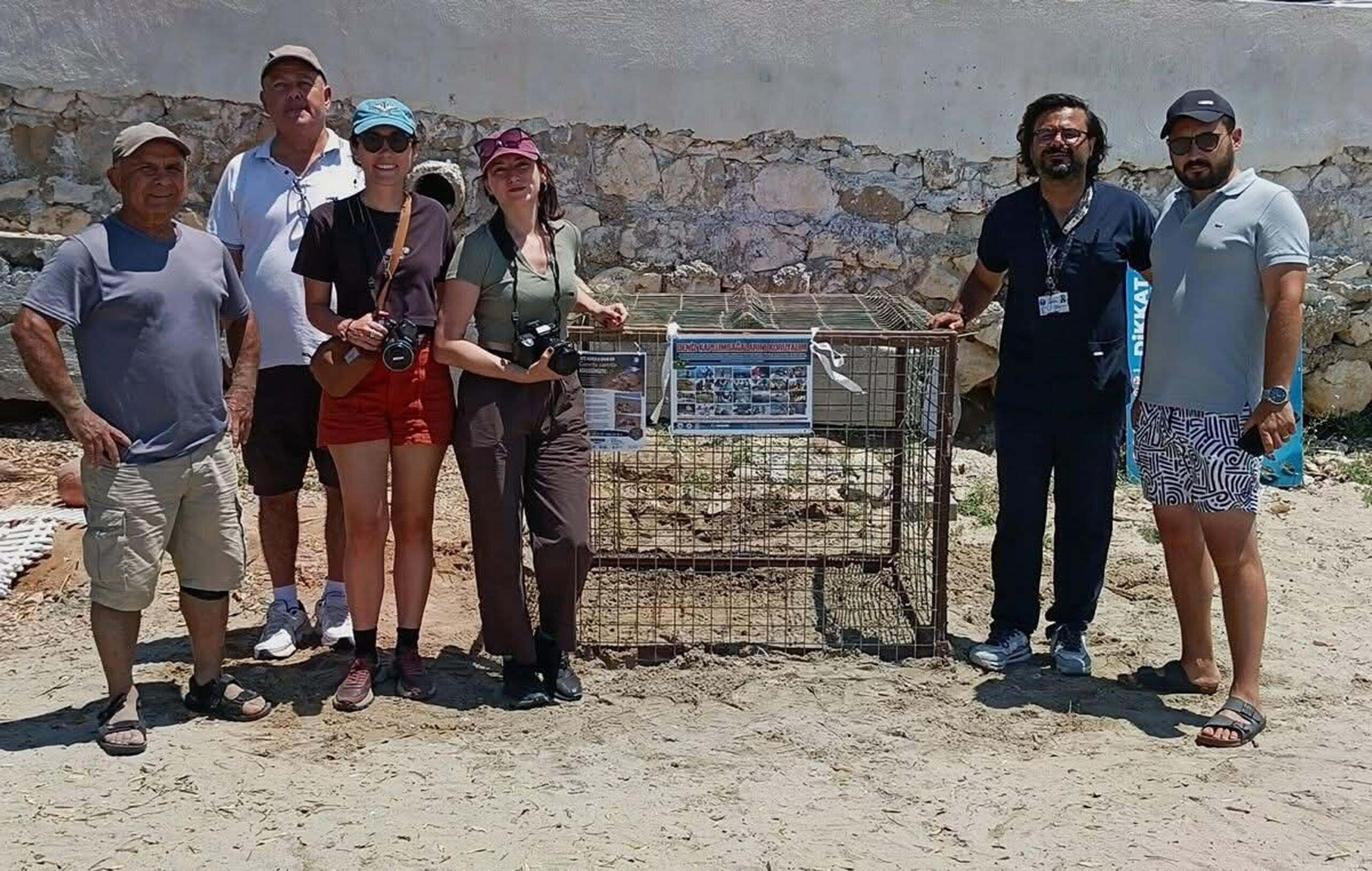 Aydın’da ilk caretta caretta yuvası Didim ilçesinin Huzur Sitesi plajında
