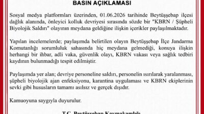 ŞIRNAK / TEKHA Şırnak’ın Beytüşşebap İlçe Kaymakamlığı, ilçede önleyici kolluk