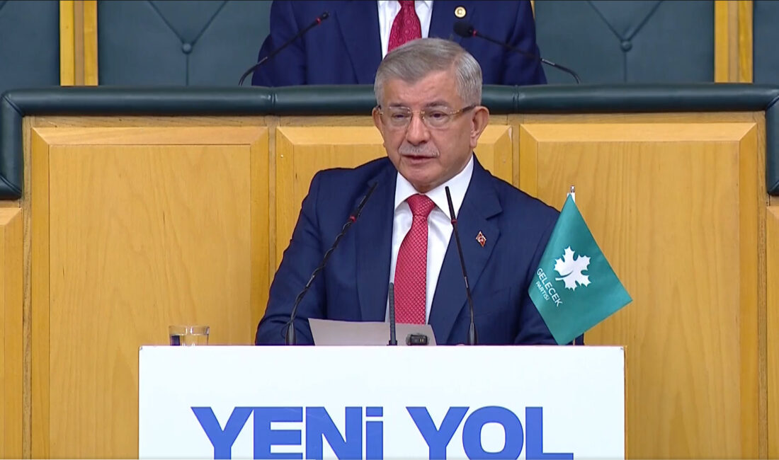 Gelecek Partisi Genel Başkanı Ahmet Davutoğlu, TBMM’de Yeni Yol Partisi’nin