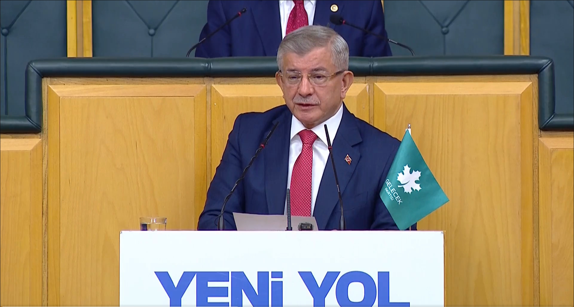 Gelecek Partisi Genel Başkanı Ahmet Davutoğlu, TBMM’de Yeni Yol Partisi’nin