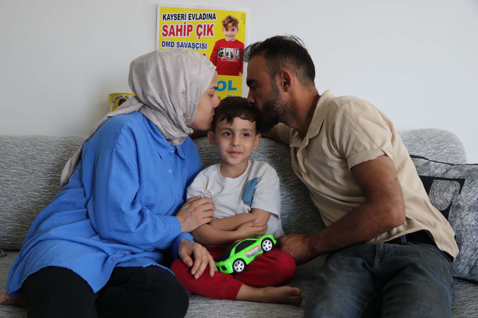 Kayseri’de, 2 yaşında Duchenne Kas Distrofisi (DMD) teşhisi alan Eymen