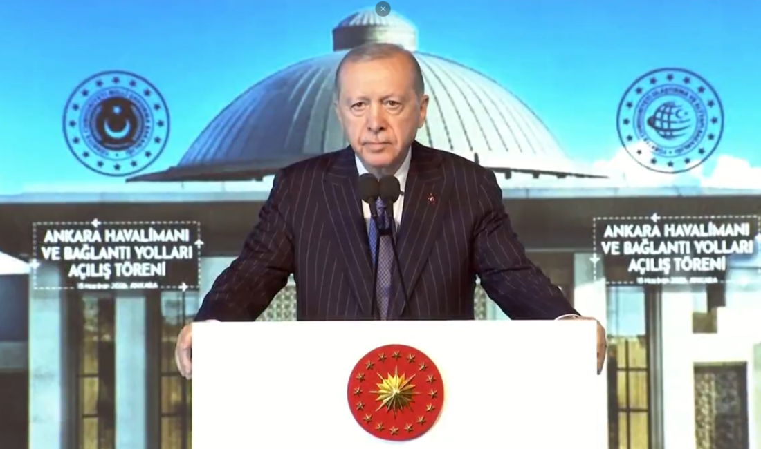 ANKARA / TEKHA Cumhurbaşkanı Recep Tayyip Erdoğan, Ankara Havalimanı ve