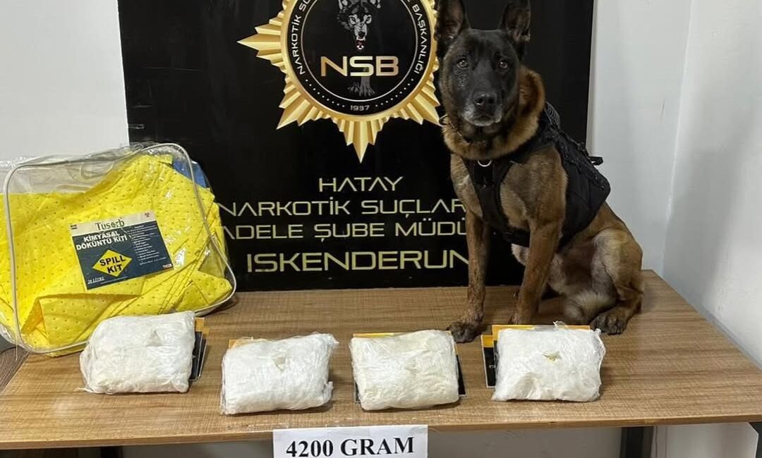 Hatay İl Emniyet Müdürlüğü Narkotik Suçlarla Mücadele Şube Müdürlüğü ekiplerince