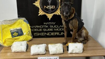 Hatay İl Emniyet Müdürlüğü Narkotik Suçlarla Mücadele Şube Müdürlüğü ekiplerince