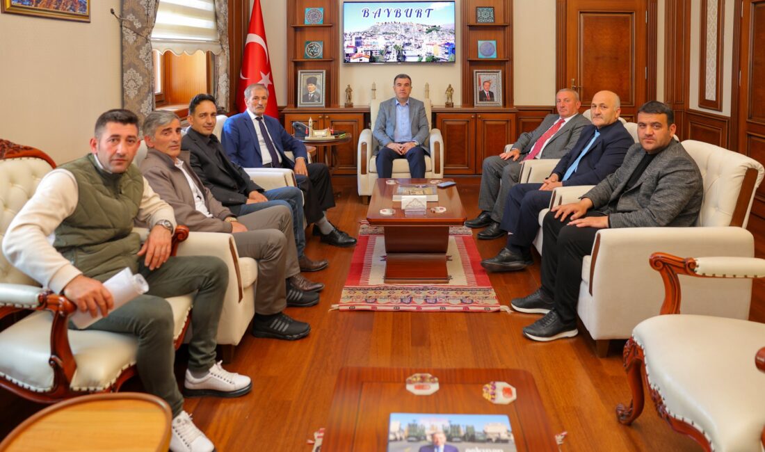 BAYBURT / TEKHA Bayburt Valisi Mustafa Eldivan, Aydıntepe ilçesi protokolü,