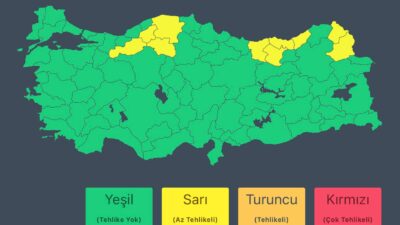 ANKARA / TEKHA Meteoroloji Genel Müdürlüğü’nden alınan son bilgilere göre;