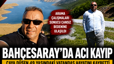 Van’ın Bahçesaray ilçesinde gezinti yaptığı sırada dengesini kaybederek çaya düşen