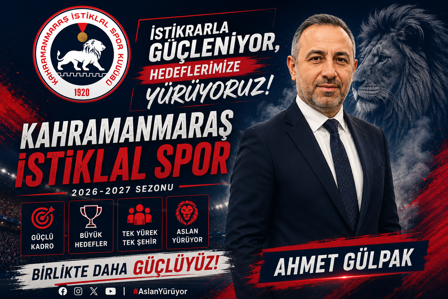 Nesine 2. Lig’de 2026-2027 sezonuna iddialı bir kadroyla hazırlanmayı hedefleyen