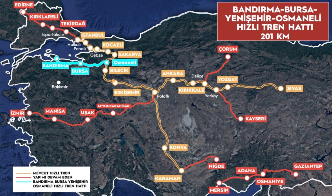 BURSA / TEKHA Ulaştırma ve Altyapı Bakanı Abdulkadir Uraloğlu, Bandırma-Bursa-Yenişehir-Osmaneli