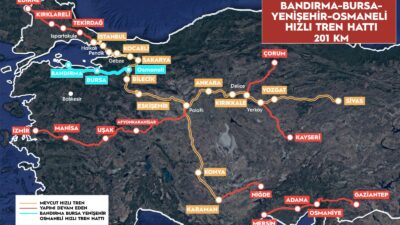 BURSA / TEKHA Ulaştırma ve Altyapı Bakanı Abdulkadir Uraloğlu, Bandırma-Bursa-Yenişehir-Osmaneli