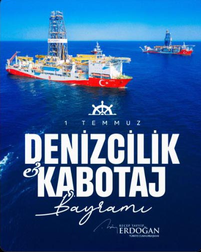 ANKARA / TEKHA Cumhurbaşkanı Recep Tayyip Erdoğan, 1 Temmuz Denizcilik