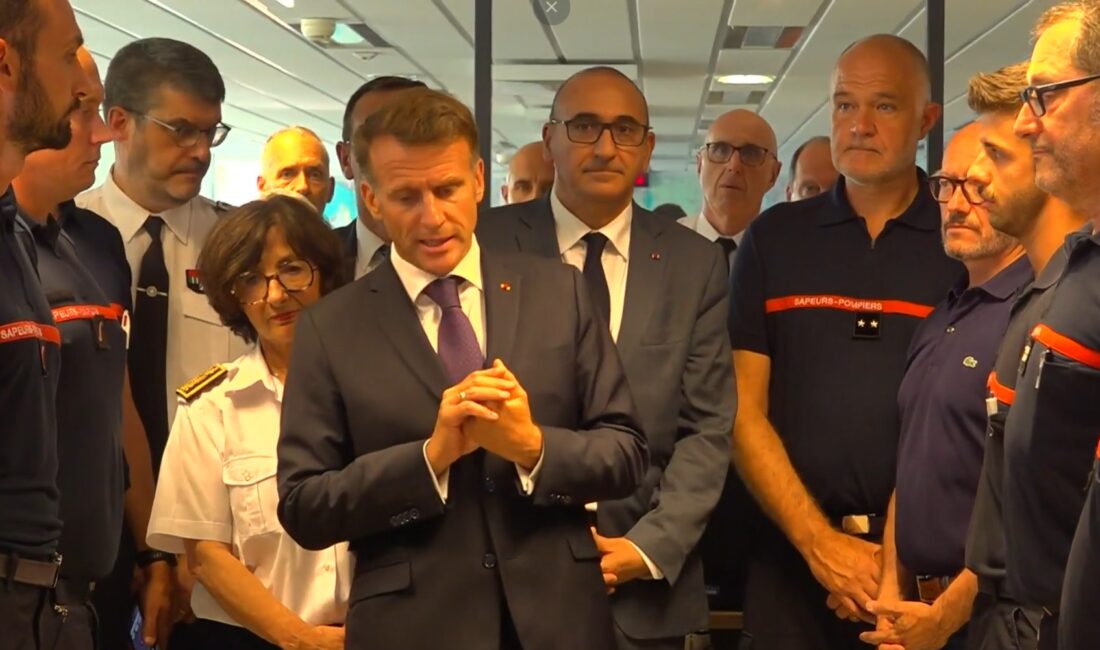 FRANSA / TEKHA Fransa Cumhurbaşkanı Emmanuel Macron, İçişleri Bakanı Laurent