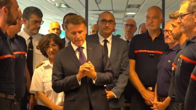 FRANSA / TEKHA Fransa Cumhurbaşkanı Emmanuel Macron, İçişleri Bakanı Laurent
