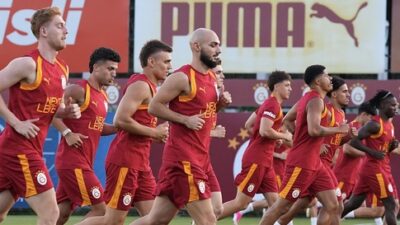 Galatasaray, futbol takımı yeni sezon hazırlıkları kapsamında ilk saha çalışmasını