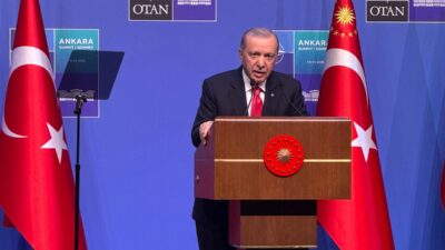 Cumhurbaşkanı Recep Tayyip Erdoğan, Türkiye’nin ev sahipliğinde Cumhurbaşkanlığı Külliyesi’nde gerçekleştirilen
