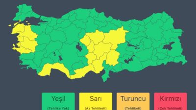ANKARA / TEKHA İçişleri Bakanlığı, Meteoroloji Genel Müdürlüğü’nden alınan son