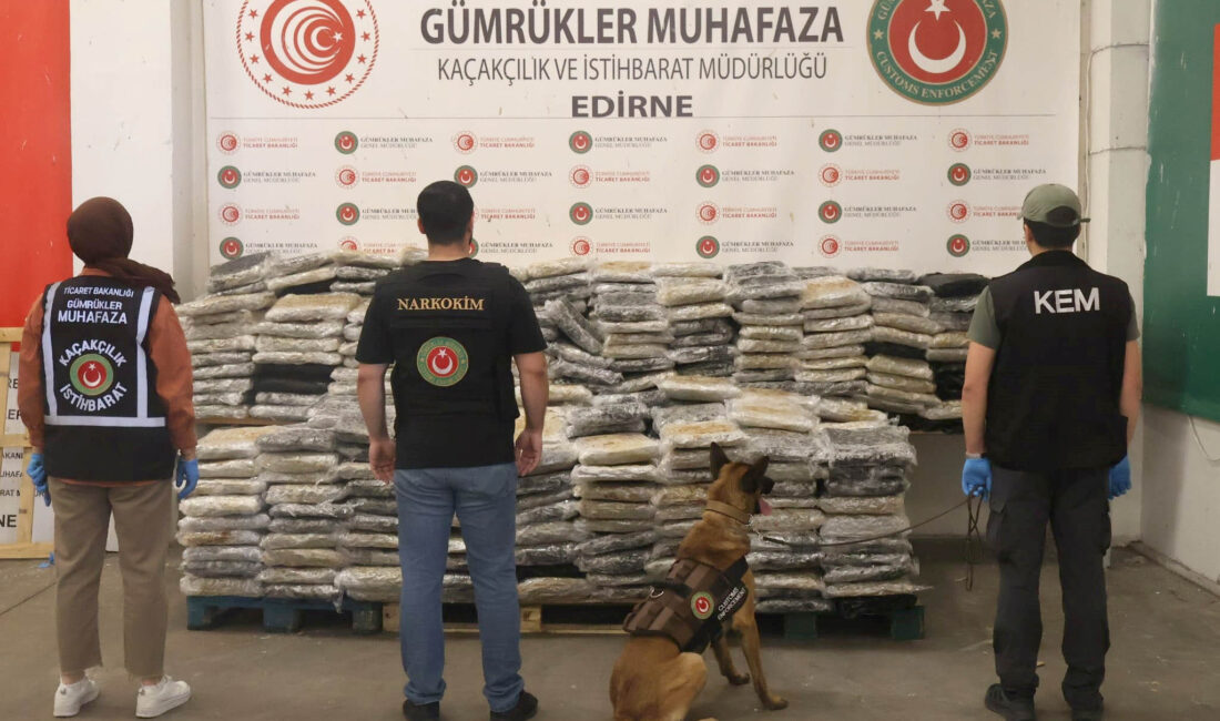 EDİRNE / TEKHA Ticaret Bakanlığı Gümrükler Muhafaza ekipleri tarafından Kapıkule