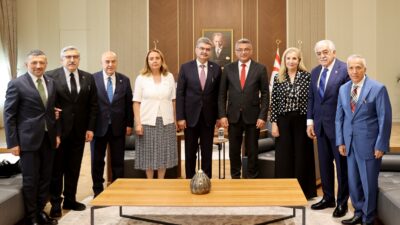 LEFKOŞA / TEKHA Kuzey Kıbrıs Türk Cumhuriyeti Cumhurbaşkanı Tufan Erhürman,