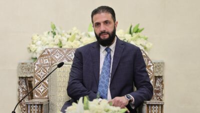 SURİYE / TEKHA Suriye Cumhurbaşkanı Ahmed Şara, Katar basınına verdiği