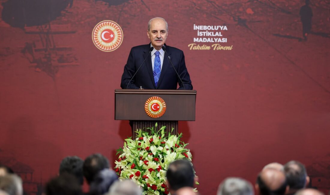 ANKARA / TEKHA TBMM Başkanı Numan Kurtulmuş, TBMM Tören Salonu’nda