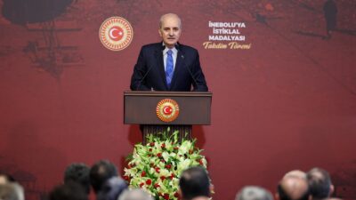 ANKARA / TEKHA TBMM Başkanı Numan Kurtulmuş, TBMM Tören Salonu’nda