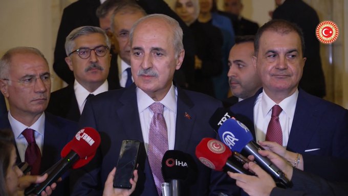 ANKARA / TEKHA Türkiye Büyük Millet Meclisi Başkanı Numan Kurtulmuş,