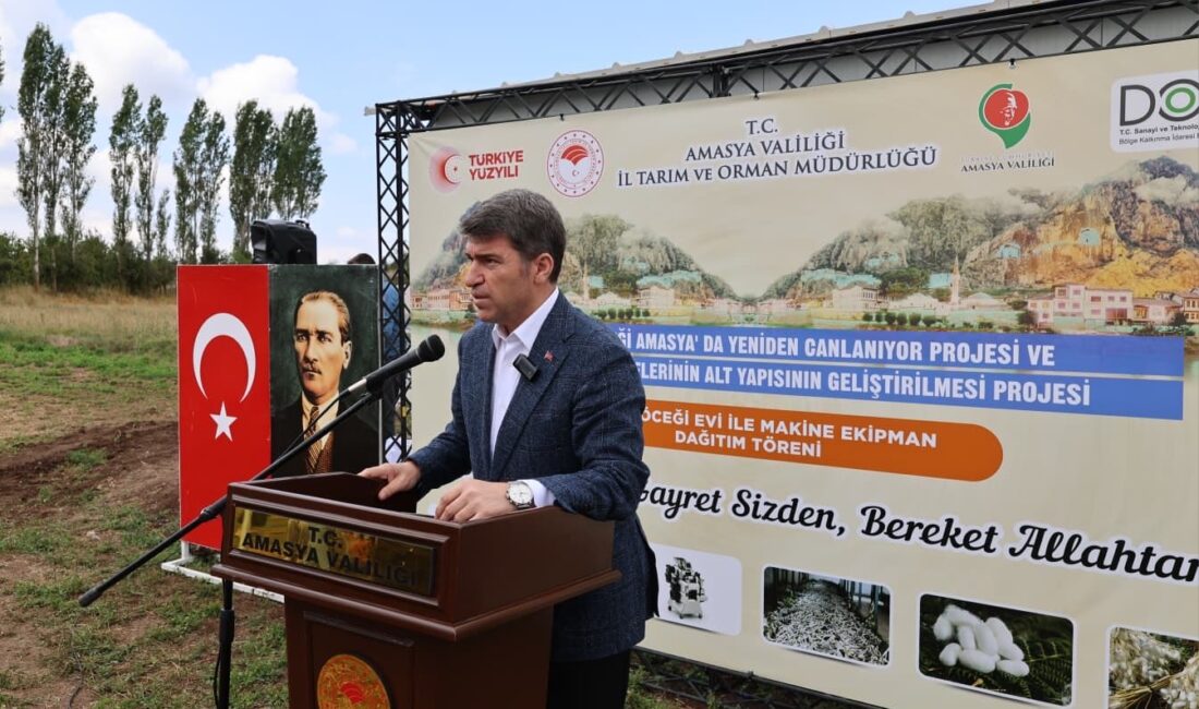 Amasya’nın Yassıçal köyünde, “İpeğin Böceği Amasya’da Yeniden Canlanıyor” ve “Kadın