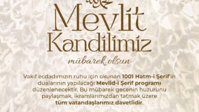 Kültür ve Turizm Bakanlığı Vakıflar Genel Müdürlüğü, Mevlit Kandili dolayısıyla
