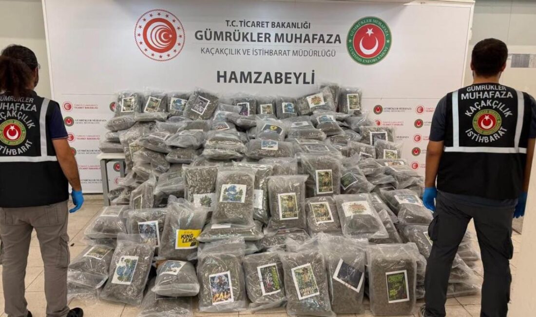 Edirne’de Hamzabeyli Sınır Kapısı’nda Gümrük Muhafaza ekipleri tarafından düzenlenen operasyonda,
