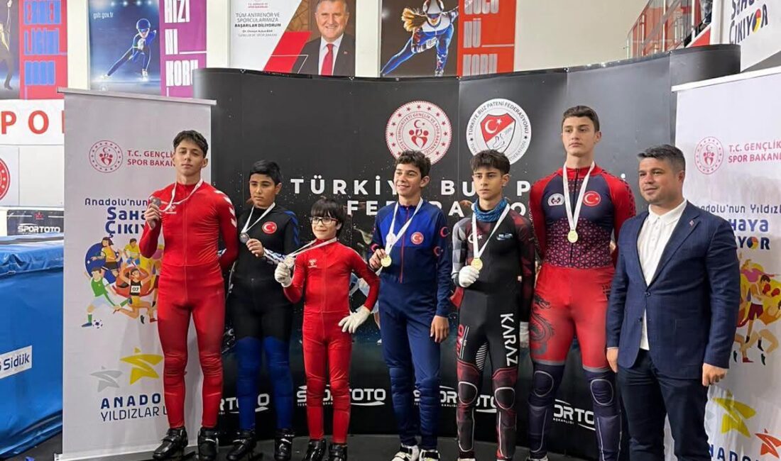 ANALİG Türkiye Birinciliği Short Track Yarışmaları’nda mücadele eden Karslı sporcular,
