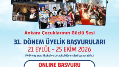 Ankara Büyükşehir Belediyesi (ABB) Çocuk Meclisi’nde 31. dönem üyelik süreci